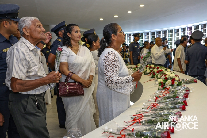 SLAF FALLEN WAR HEROES HONOURED AT THE WAR HEROES MONUMENT SLAF TRADE TRAINING SCHOOL, EKALA